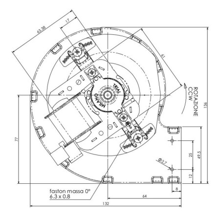TRIAL CENTRIFUGAL FAN CFA715-S6 CAD07B-0