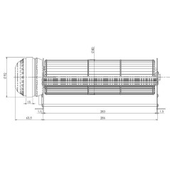 VENTILATEUR TANGENTIEL D'ESSAI 280/15 8AR28C-0