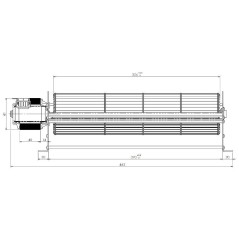 VENTILATEUR TANGENTIEL D'ESSAI 356/40 8A137B-0