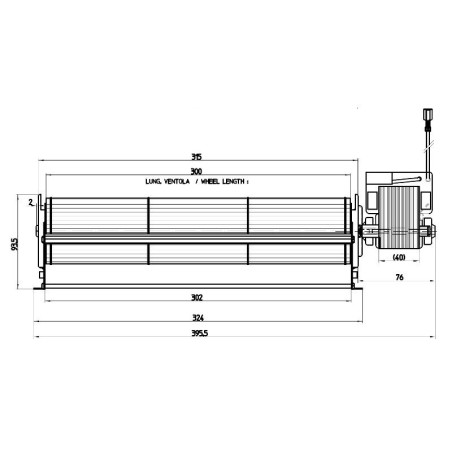VENTIL.TANGENZIALE TGA65/1 300/40 182106