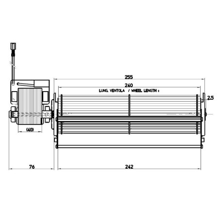 Ventilateur tangentiel TGO65/1 240/40 184510