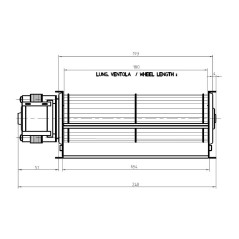 Tangentiallüfter TGO60/1 180/15 116139 | Newgardenstore.eu