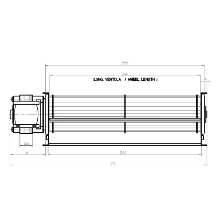 Ventilateur tangentiel TGO60/1 240/20 116528