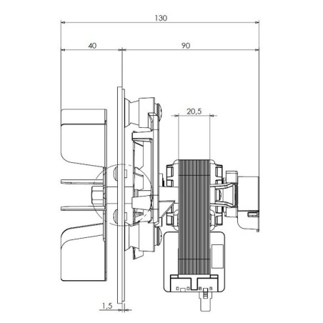 ESSAI D'EXTRACTEUR CAF12Y-003S 38W VENT.12