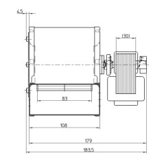 VENTILATEUR CENTRIFUGE CFA-DA 80X83-30 206301 | Newgardenstore.eu