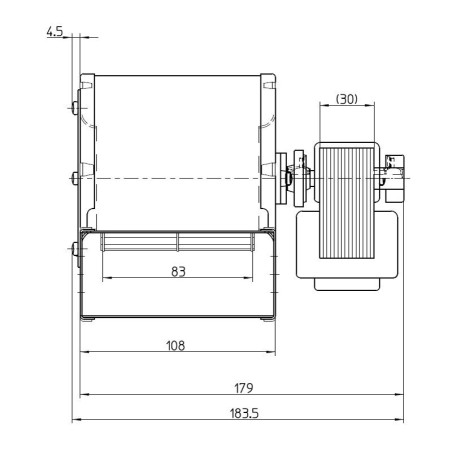 CENTRIFUGAL FAN CFA-DA 80X83-30 206301