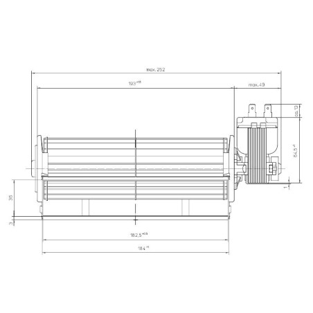 EBM QLZ06/1800B39 251 Tangentiallüfter