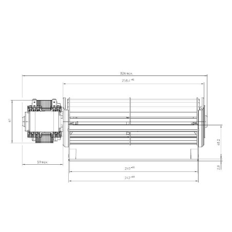 EBM QLN65/0024A59 302 Tangentiallüfter