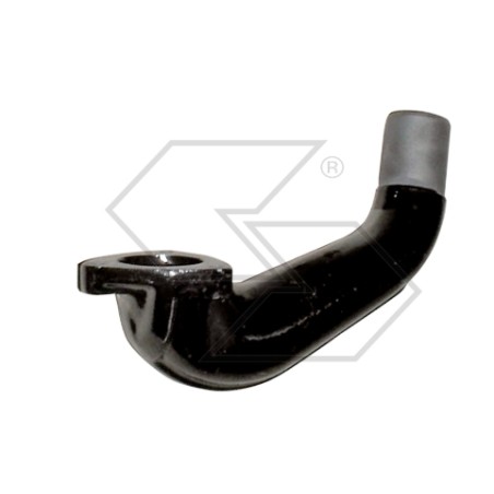 Enamelled cast-iron manifold long type double bend for silencer | Newgardenstore.eu