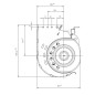Ventilateur tangentiel EBM QLN65/0024A59 302