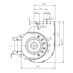 EBM QLN65/3000 3038 Tangentiallüfter | Newgardenstore.eu