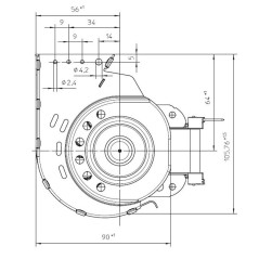 EBM QLN65/0030A43 303 Tangentiallüfter | Newgardenstore.eu