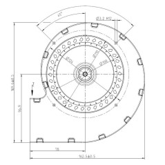 Zentrifugallüfter EBM RLA108/0042A85 302