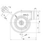 EBM G2E097 FL64-55 CENTRIFUGAL FAN