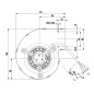VENTILADOR CENTRÍFUGO EBM D2E097 BI56-G2