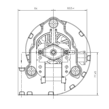 Ventilador centrífugo EBM RLD85/2700A31 3020