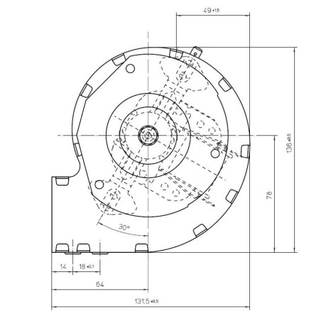 EBM RL85/8686ZA3 3045L CENTRIFUGAL FAN