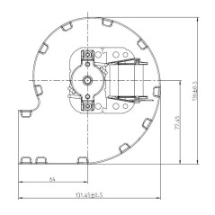 Ventilador centrífugo EBM RLD85/4200A32 3030 | Newgardenstore.eu