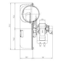 ESTRATTORE FERGAS VFC2-160/S 261007 | Newgardenstore.eu