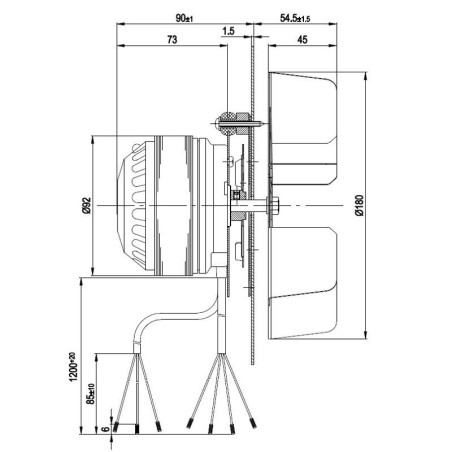ESTRATTORE EBM R2E180 CG82-12