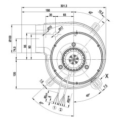 EBM G2E180 CG82-10 EXTRAKTOR
