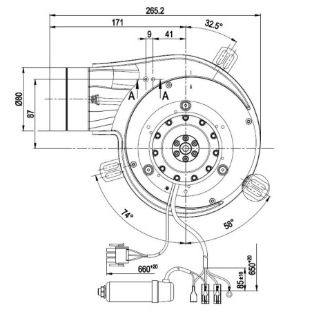 Extractor EBM G2E150 DK82-15 41W