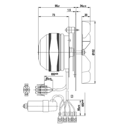 Extractor EBM R2E150 AK82-10 41W