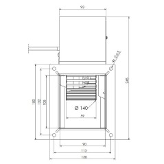 TRIAL CENTRIFUGAL FAN VC14LA/H15 125W | Newgardenstore.eu