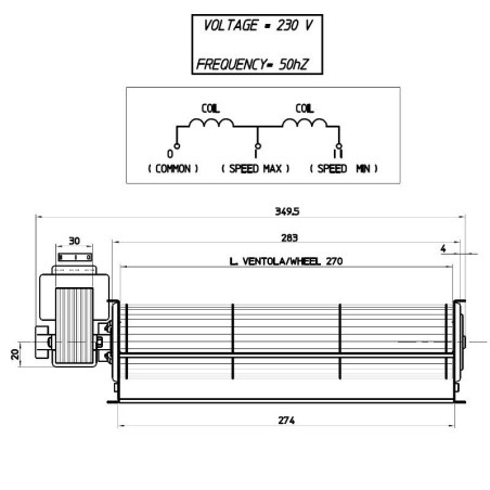 VENTILADOR TANGENCIAL TGO60/1 270 116914 2V