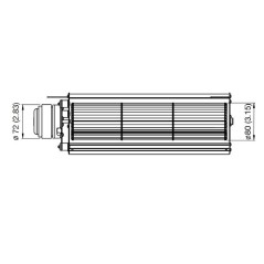 VENTIL.TANGENZIALE FANDIS TNG23HB80X330C | Newgardenstore.eu