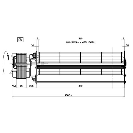 VENTILADOR TANTENCIAL TGO80/1 360 153507 2V