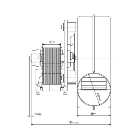 ESTRATTORE EBM RLG108/0042A6 3030LH