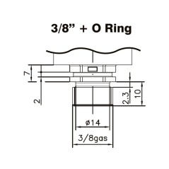 TRASDUTTORE DI PRESSIONE 0-4Bar ATT.3/8"