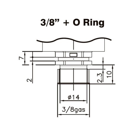 TRASDUTTORE DI PRESSIONE 0-4Bar ATT.3/8"