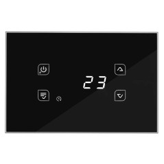 Thermostat en verre noir TIEMME GLA810 | Newgardenstore.eu