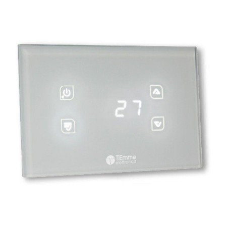 Thermostat en verre blanc TIEMME GLA810 | Newgardenstore.eu