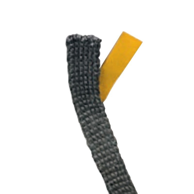 TRENZA ADHESIVA DE CINTA DE TEXTO NEGRA 10x3mm
