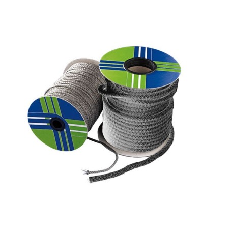 BOBINA 100mt TRECCIA ARTICA NERA 10mm | Newgardenstore.eu