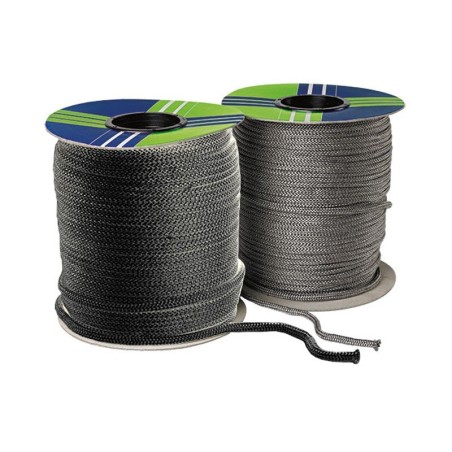 Bobine de 100 m de tresse Tricotex noire de 15 mm | Newgardenstore.eu