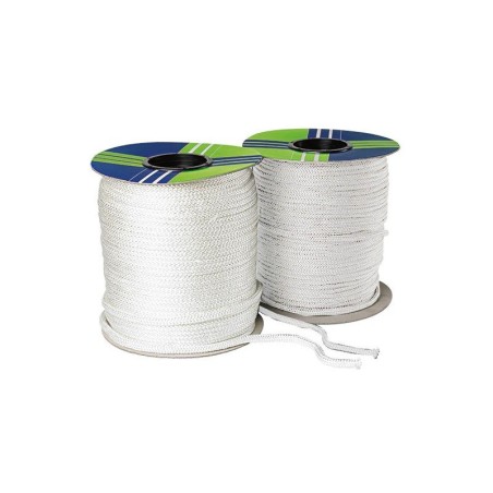 Bobine de 200 m de tresse Tricotex blanche de 6 mm | Newgardenstore.eu