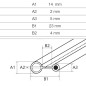 CARRETE 50m NOTAS MUSICALES CON ALMA 23x14m