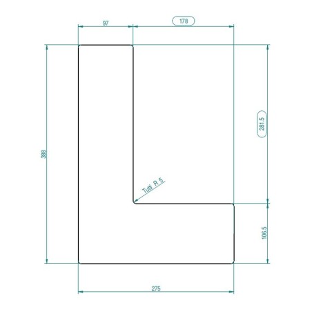 VERMICULITE SAGOMATA 388x275x50 MCV0003