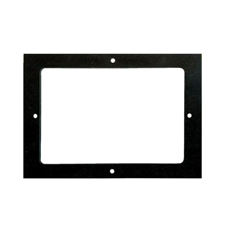 GUARNIZIONE 180x130x3mm NERA CON 4 FORI