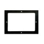 GUARNIZIONE 180x130x3mm NERA CON 4 FORI