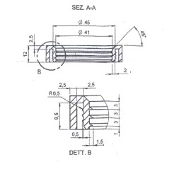 CAOUTCHOUC DE CHARGEMENT DE GRANULÉS CADEL T.NEW | Newgardenstore.eu