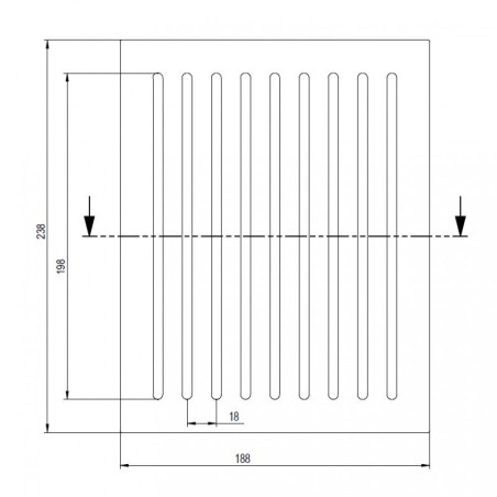 CAST IRON GRILL 238x188mm