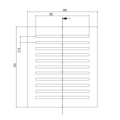 Gusseisengrill 205x235mm