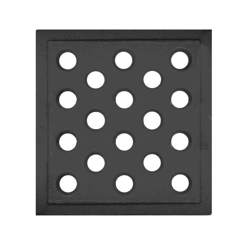 GRIGLIA IN GHISA 160x160 CON FORI 15mm