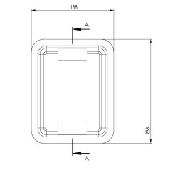 CAJÓN CENICERO 190x240mm H-70mm