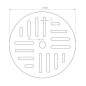 Kreisgitter 180 mm H-10 mm Kreisgitter 180 mm H-10 mm